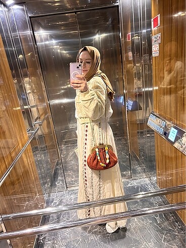 xs Beden camel Renk ZARA İŞLEMELİ ETEK