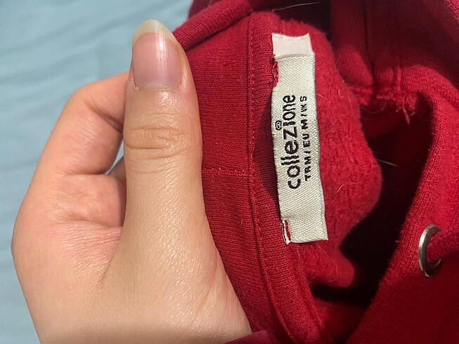 Collezione kırmızı crop sweat