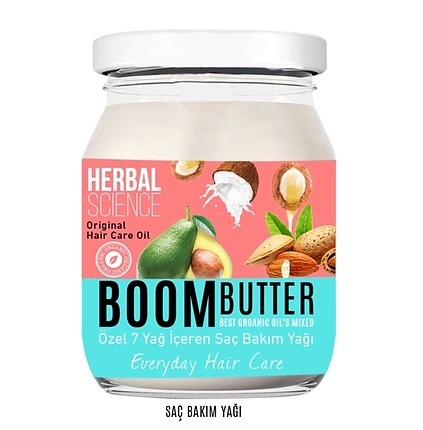 Boom Butter Saç Bakım Yağı 190 ML
