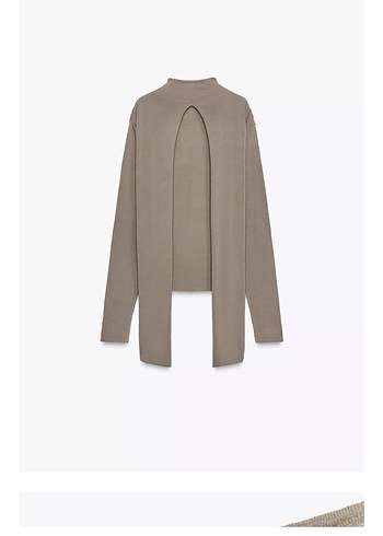 Zara Sırt Bağlamalı Triko Top - Görsel 7