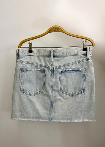 Mango Mavi Denim Mini Etek - Görsel 2
