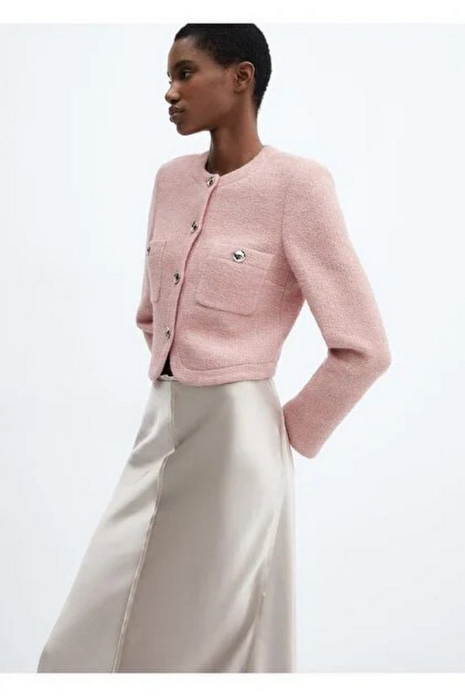 Mango Pembe Tüvit Ceket - Görsel 2