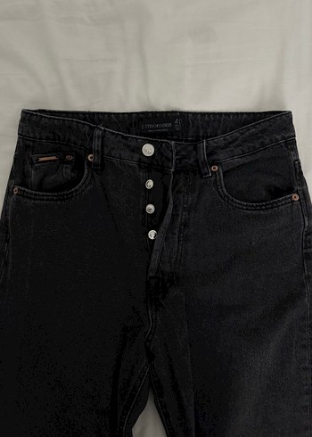 Stradivarius Stradivarius Siyah Mom Jean