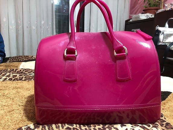 Pembe fuşya furla kol çantası