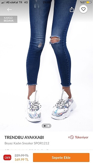 Sneaker spor Ayakkabı