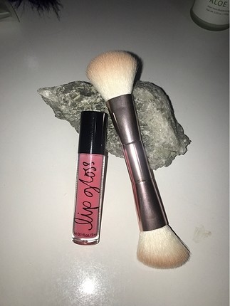 H&M Lip Gloss ve Çift Taraflı Fırça (Pink Macaroon)