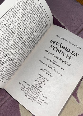  Beden Sevâhid-ün Nübüvve Osmanlıca Kitap