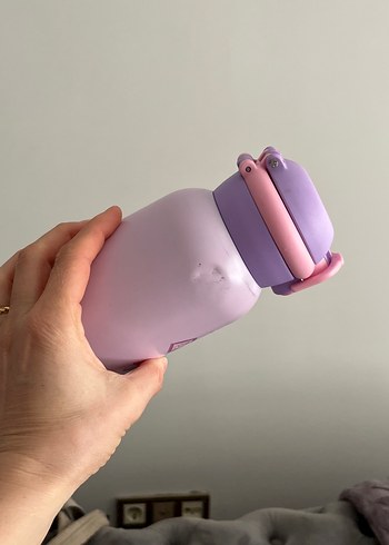 Pastel Mor Çocuk Termos Şişe - Görsel 4