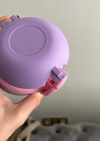 Pastel Mor Çocuk Termos Şişe - Görsel 7