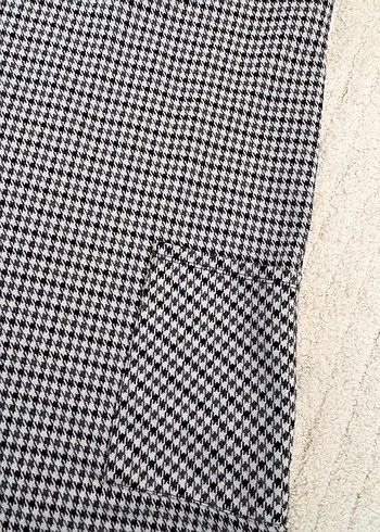 Gri Kareli Elbise - Görsel 3