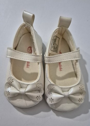 Kız Çocuk Beyaz Fiyonklu Babet - Görsel 5