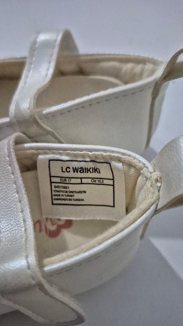 Kız Çocuk Beyaz Fiyonklu Babet - Görsel 4