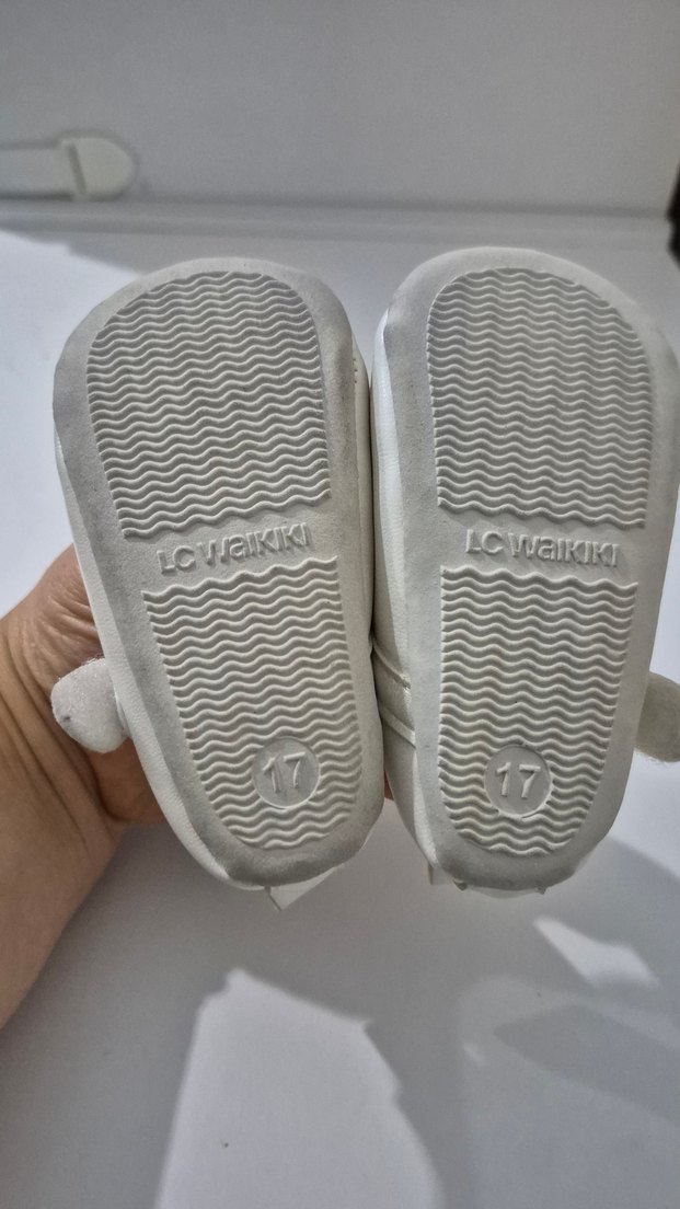 Kız Çocuk Beyaz Fiyonklu Babet - Görsel 3