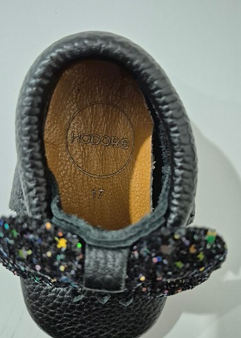 Kız Bebek Siyah Lastik İlk Adım Ayakkabısı - Görsel 5