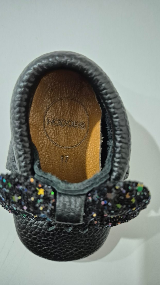 Kız Bebek Siyah Lastik İlk Adım Ayakkabısı - Görsel 5