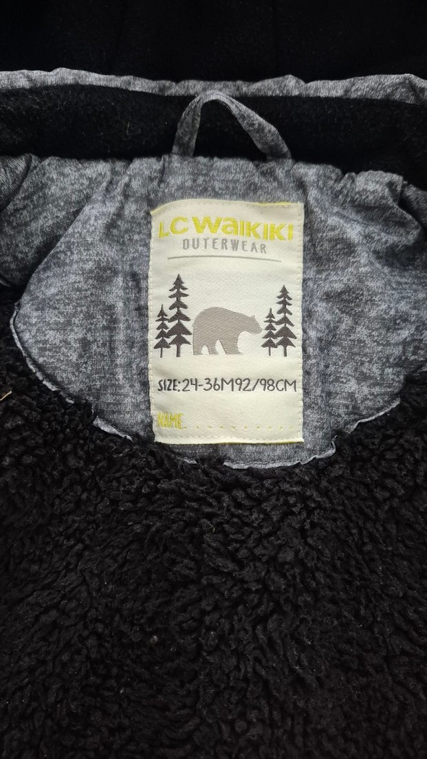 Gri Erkek Çocuk Mont - Görsel 5