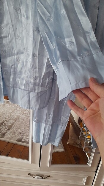 m Beden mavi Renk Pijama gecelik takımı