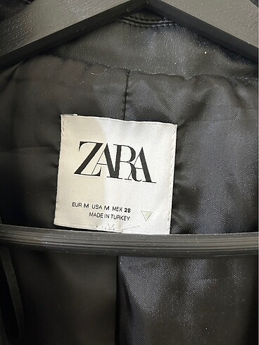 Zara yarım deri blazer