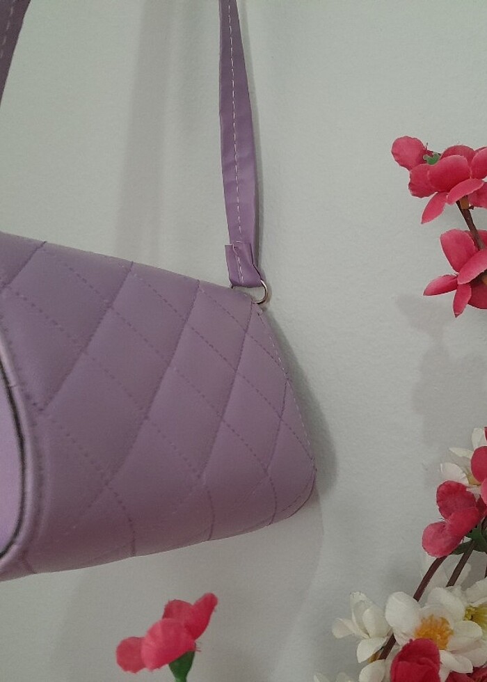 Lila renk çanta - Görsel 2