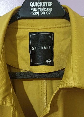 Armine hardal sarısı trençkot setrms