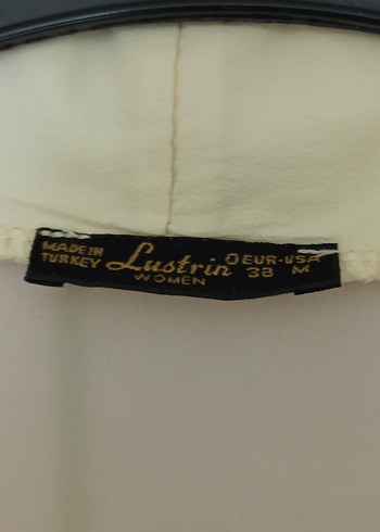 38 Beden Şal Yaka Krem Blazer Lustrin