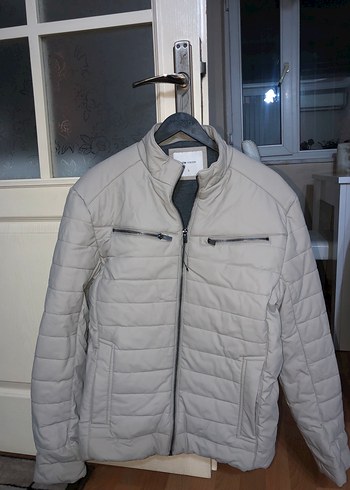 Gri Erkek Mont Fermuarlı - Görsel 2