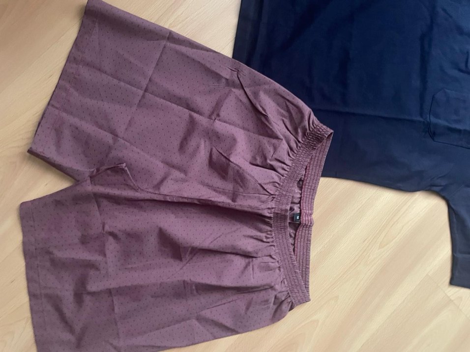 pierre cardinErkek Mor Mini Şortlu Rahat Pijama Takımı - Görsel 2