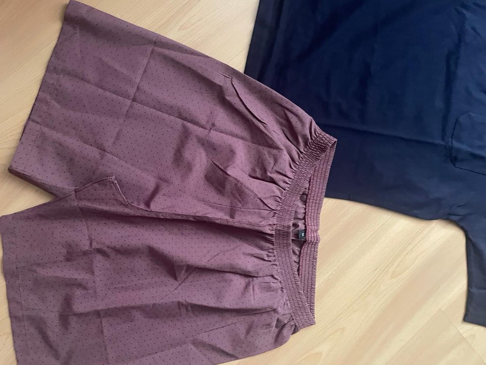 pierre cardinErkek Mor Mini Şortlu Rahat Pijama Takımı - Görsel 5