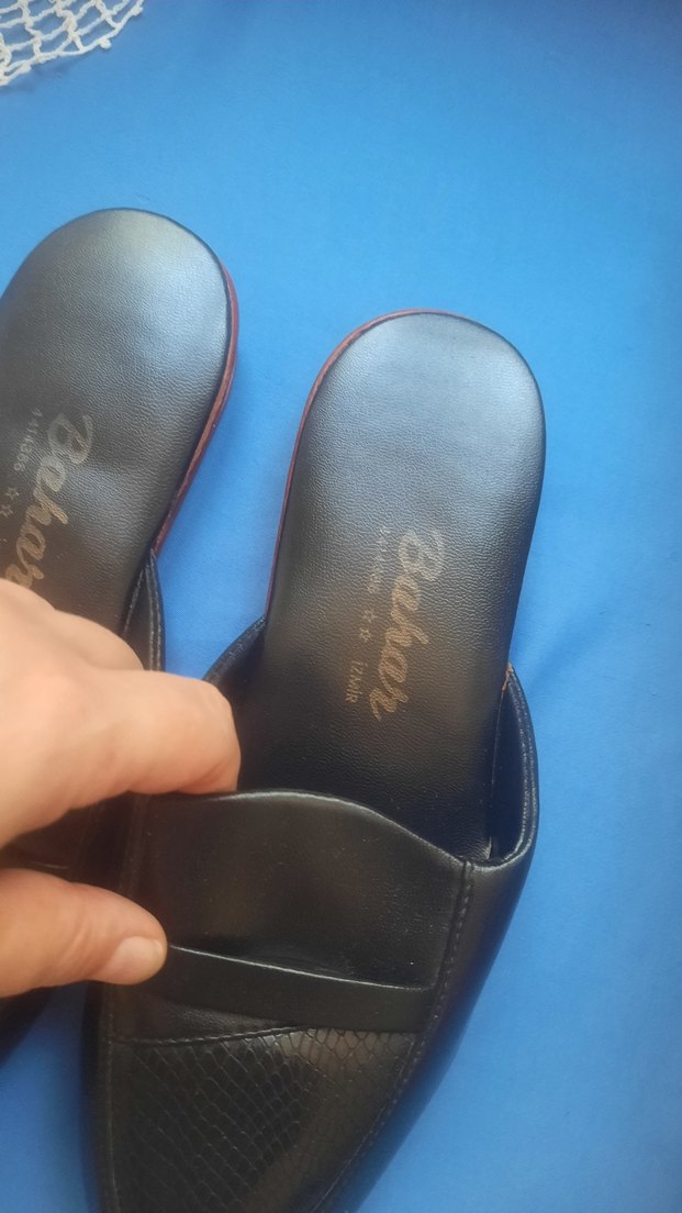 Damat  Siyah Erkek Klasik Terlik - Görsel 4