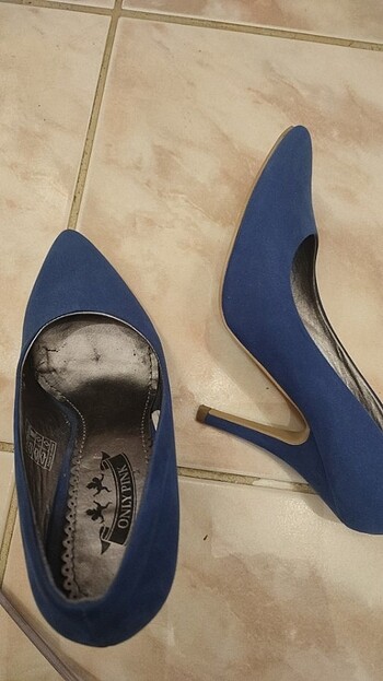 37 Beden mavi Renk Topuklu ayakkabı stiletto