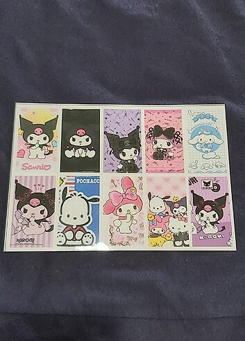 SANRIO KUROMI HELLO KITTY STICKER