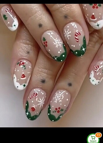 Nail Art Yilbaşı desen takma tirnak