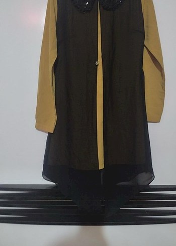 Sarı Uzun Kollu Kadın Tunik - Görsel 2