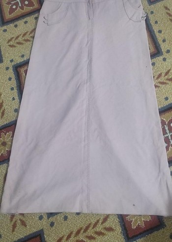 Pudra pembe Kadın Uzun Etek Rahat Kesim - Görsel 2