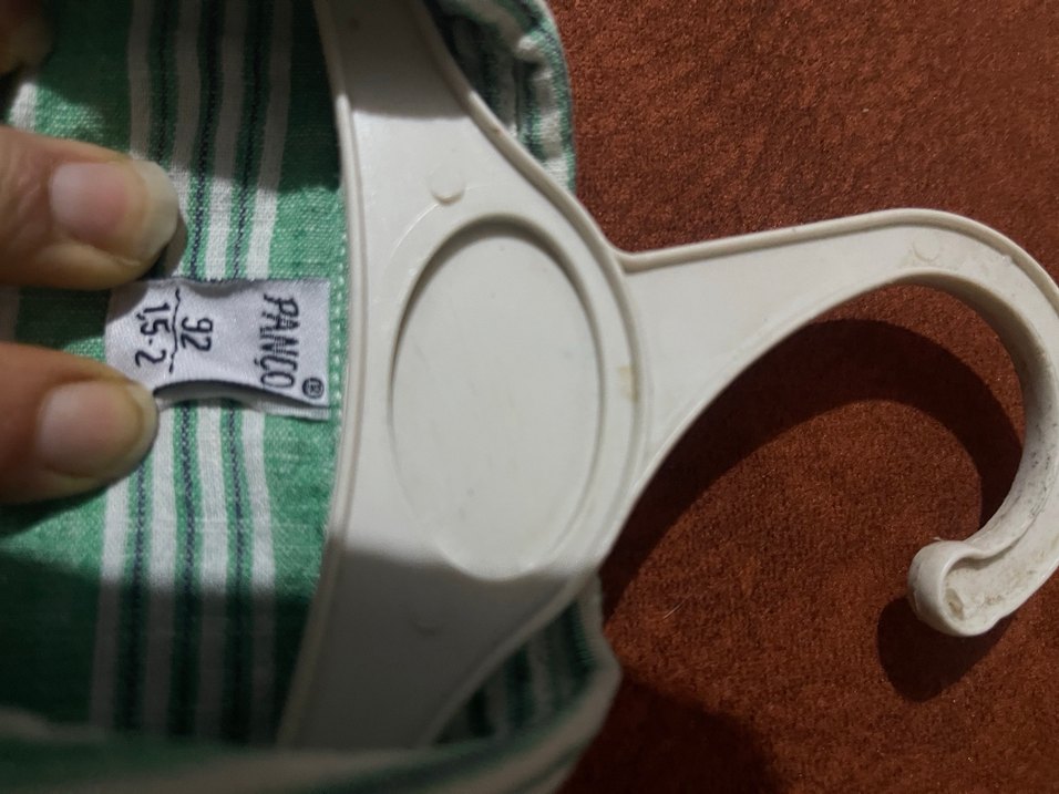 Erkek Çocuk Yeşil Çizgili Kısa Kollu Gömlek - Görsel 2