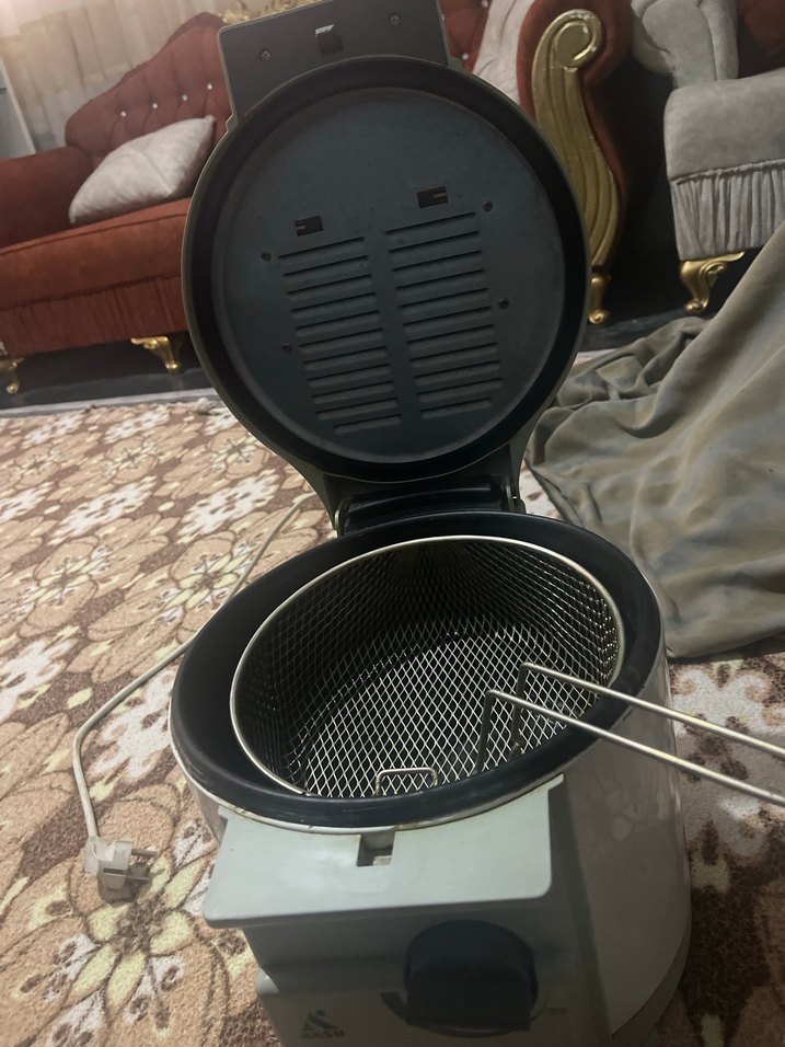 Gri Elektrikli Fritöz ve Izgara - Görsel 2