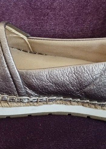 Zara Kadın Bej Süet Kürklü Dolgu Topuk Espadril Hiç kullanılmadı