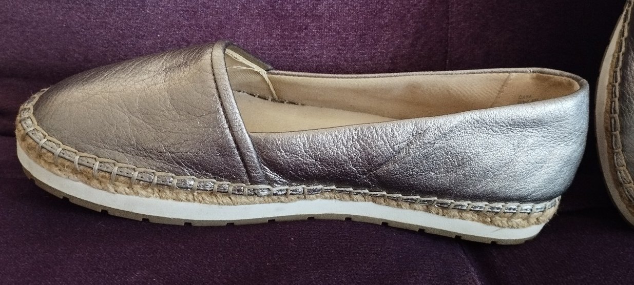 Kadın Bej Süet Kürklü Dolgu Topuk Espadril Hiç kullanılmadı - Görsel 3