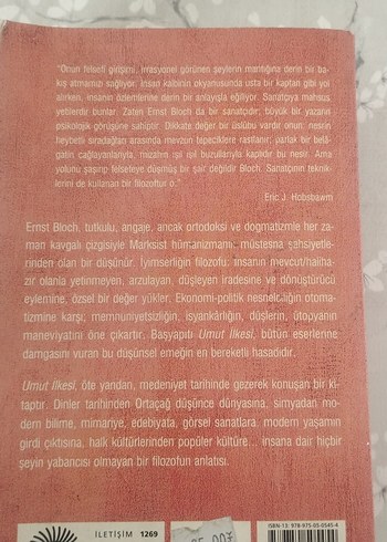 Beden Umut İlkesi Cilt 1 - Ernst Bloch