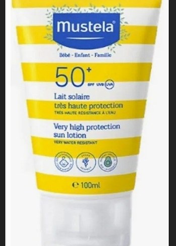 Mustela SPF 50+ Çok Yüksek Koruma Güneş Losyonu 100ml