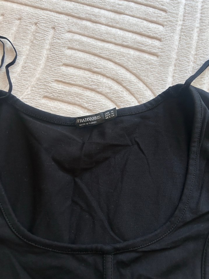 Siyah Kısa Kollu Gömlek, Dar Kesim, Tek Renk - Görsel 2