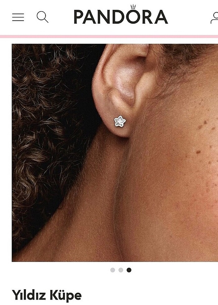 Pandora yıldız çivi küpe - Görsel 2
