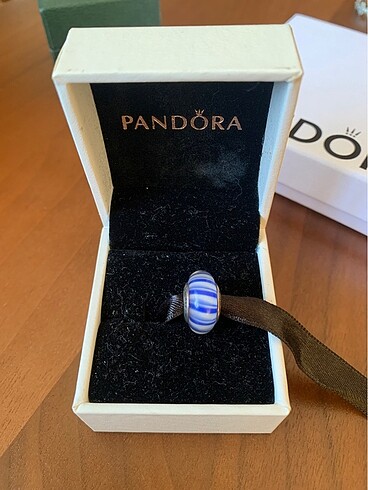 Pandora Mavi Çizgili Murano