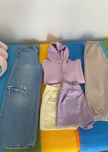 Kız çocuk sweet jean şort jogger