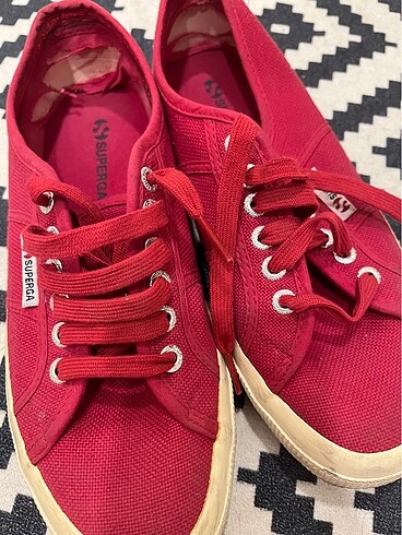 Superga Spor kırmızı ayakabbı