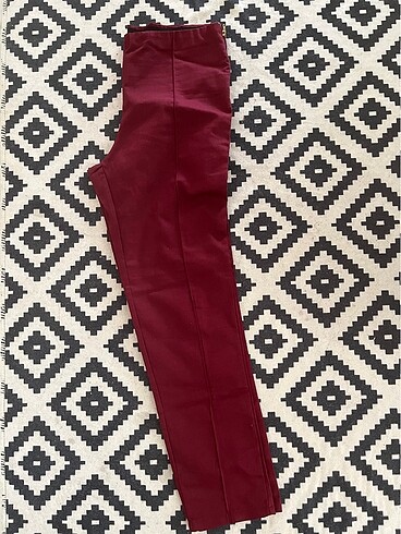 l Beden Bordo çok şık pantolon