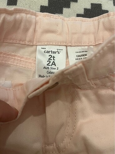 Carters Çocuk şort cartes marka toz pembe