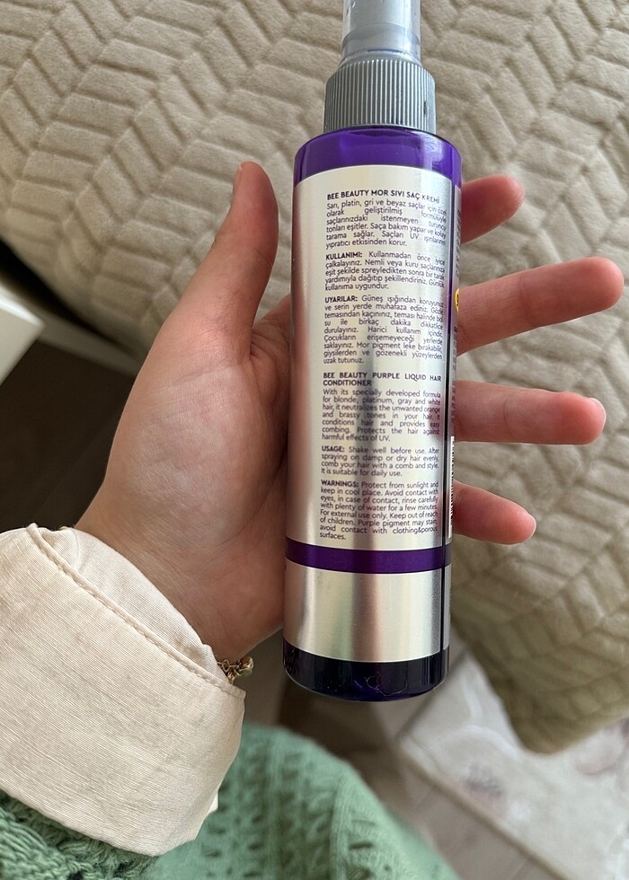 Mor sıvı saç kremi - Görsel 2