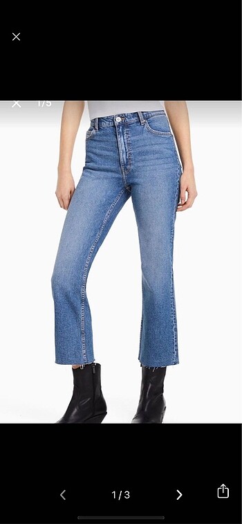 bershka crop flare