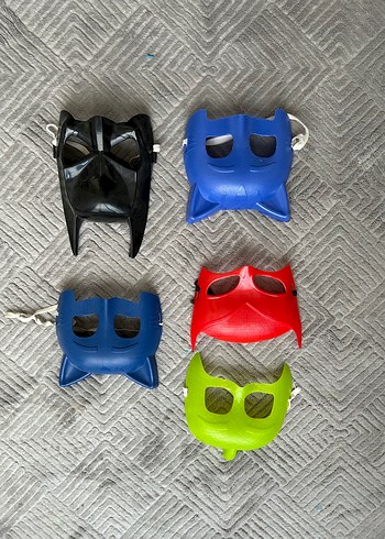 Renkli Erkek Maskeleri - 5 Adet - Görsel 2